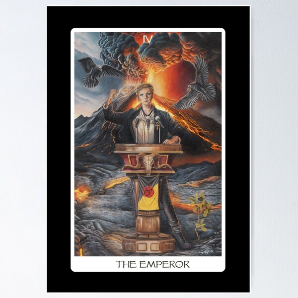 Item preview, The Emperor Tarot Card - Black designed and sold by Artbykayleighb.