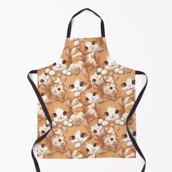 Item preview, Adorable Cat Artistry Seamless Pattern designed and sold by AlienSkinEyes.