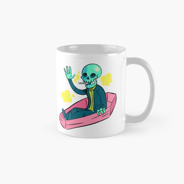 Item preview, Skeleton Smoking Weed In A Coffin (Large Version) designed and sold by DaFkApparel.