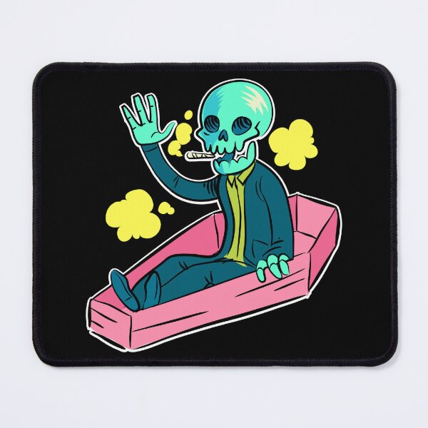 Item preview, Skeleton Smoking Weed In A Coffin (Large Version) designed and sold by DaFkApparel.