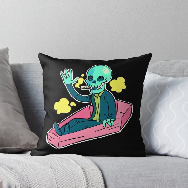 Item preview, Skeleton Smoking Weed In A Coffin (Large Version) designed and sold by DaFkApparel.
