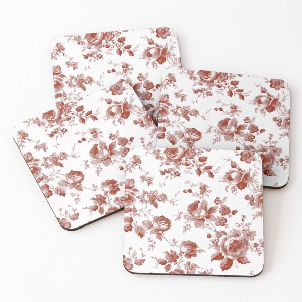 Item preview, Chinoiserie,toile,floral toile,roses,vintage art designed and sold by MariaMarinova.