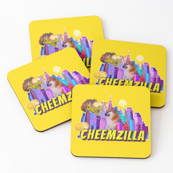 Item preview, cheems cheemzilla cheems with bonker 69 T-Shirt designed and sold by therustyart.