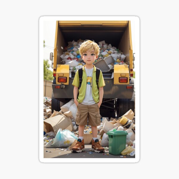 Item preview, Hank and trash truck designed and sold by Milicacharmed.
