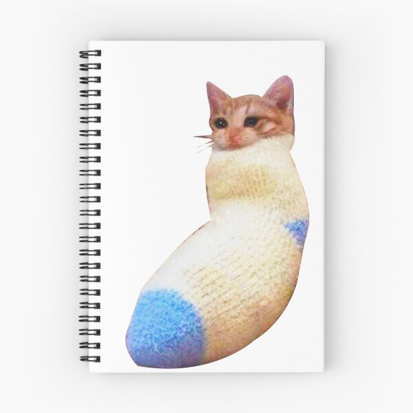 Item preview, sadcat crying cat in sock meme designed and sold by therustyart.
