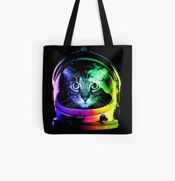Astronaut Cat All Over Print Tote Bag