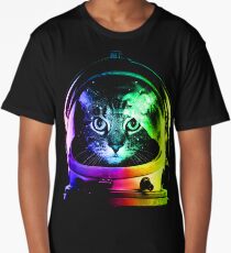 Astronaut Cat Long T-Shirt