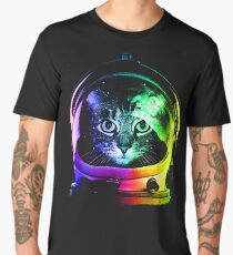 Astronaut Cat Men's Premium T-Shirt