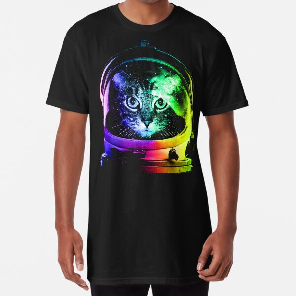 Astronaut Cat Long T-Shirt