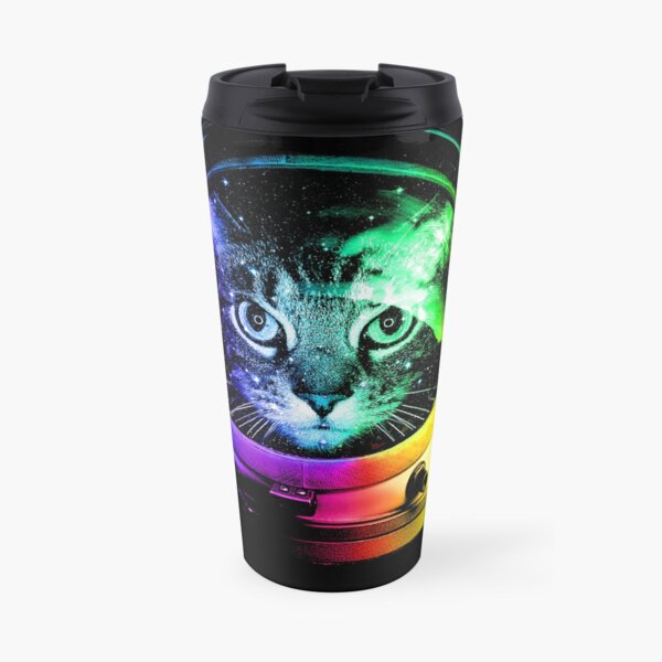Astronaut Cat Travel Mug