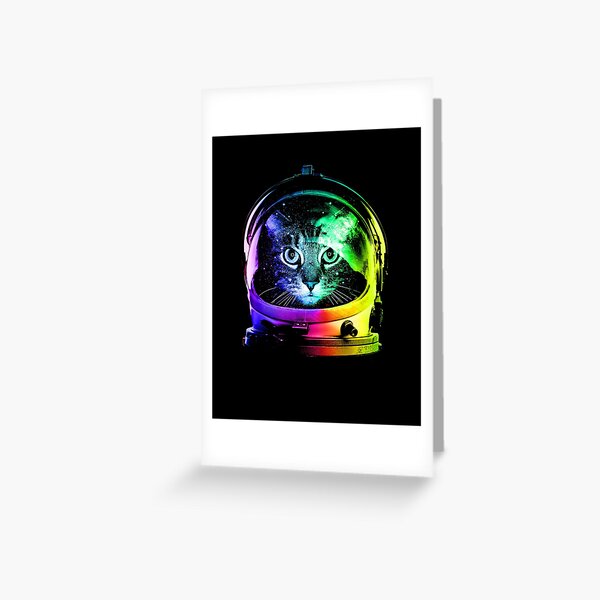 Astronaut Cat Greeting Card