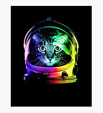 Astronaut Cat Photographic Print