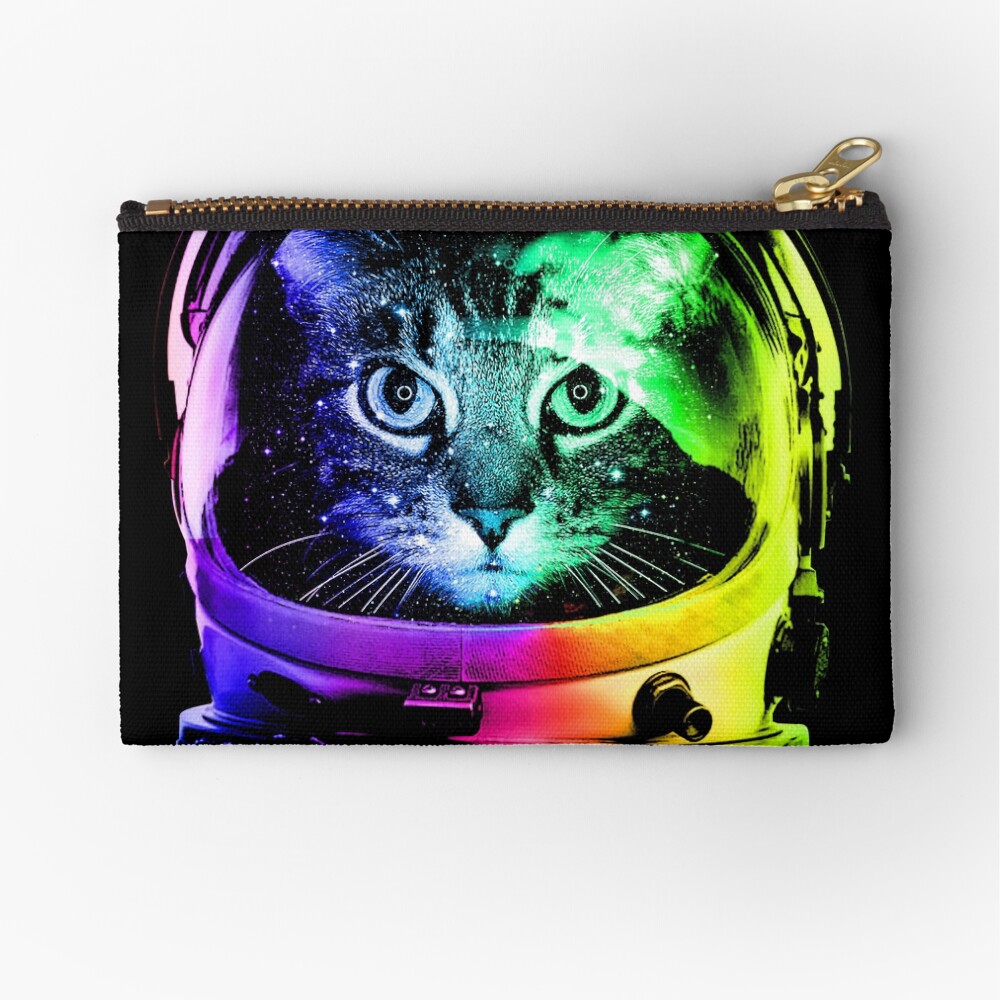 Astronaut Cat Zipper Pouch