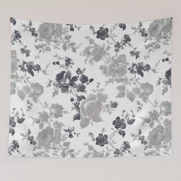 Item preview, Chinoiserie,toile,floral toile,roses,vintage art designed and sold by MariaMarinova.