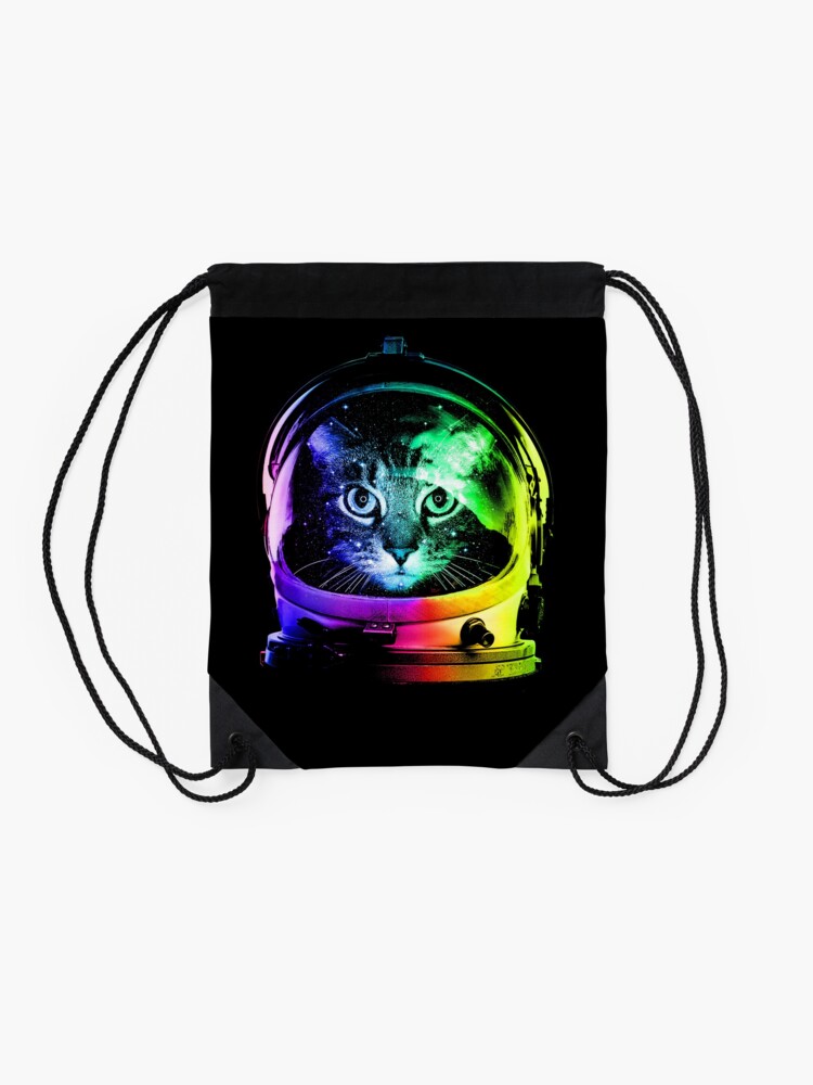 Alternate view of Astronaut Cat Drawstring Bag