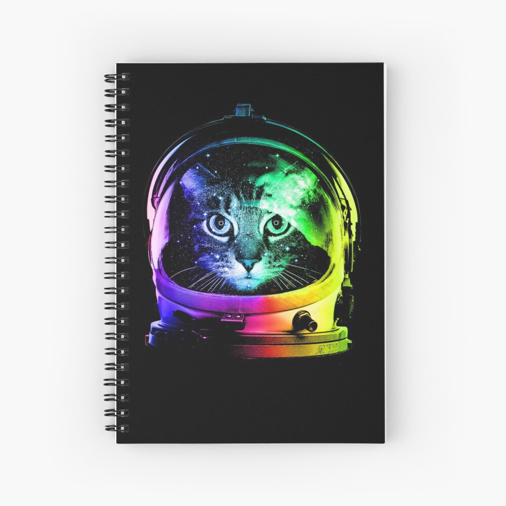 Astronaut Cat Spiral Notebook