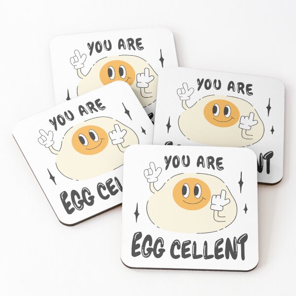Item preview, You are Eggcellent food funny quote groovy cool retro 90s y2k design  designed and sold by TNwandesignart.