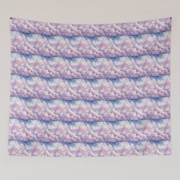 Item preview, Whimsical Watercolor Castle Clouds designed and sold by Piyakan.