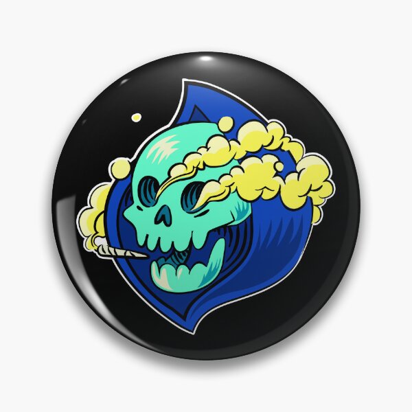 Item preview, Cartoon Skull Smoking Weed (Large Version) designed and sold by DaFkApparel.