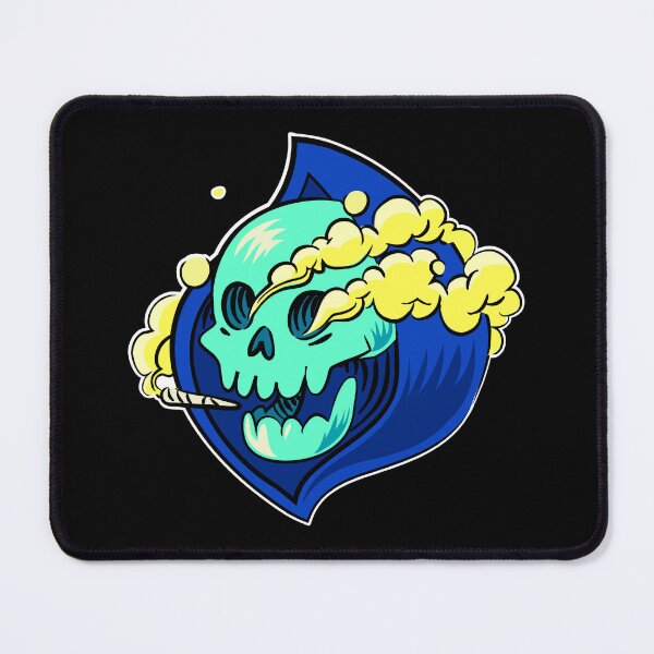 Item preview, Cartoon Skull Smoking Weed (Large Version) designed and sold by DaFkApparel.