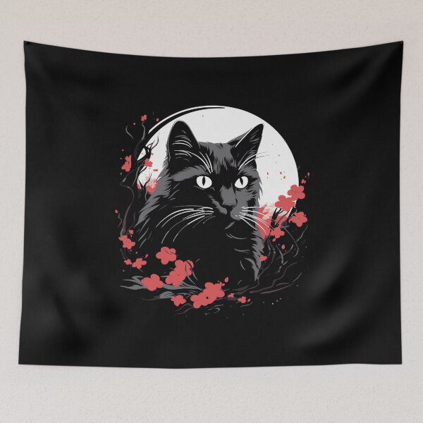 Aperçu de l'œuvre Cottagecore Goth Kawaii Anime Cat Gifts Men Girls Womens Cat créée et vendue par KsuAnn.