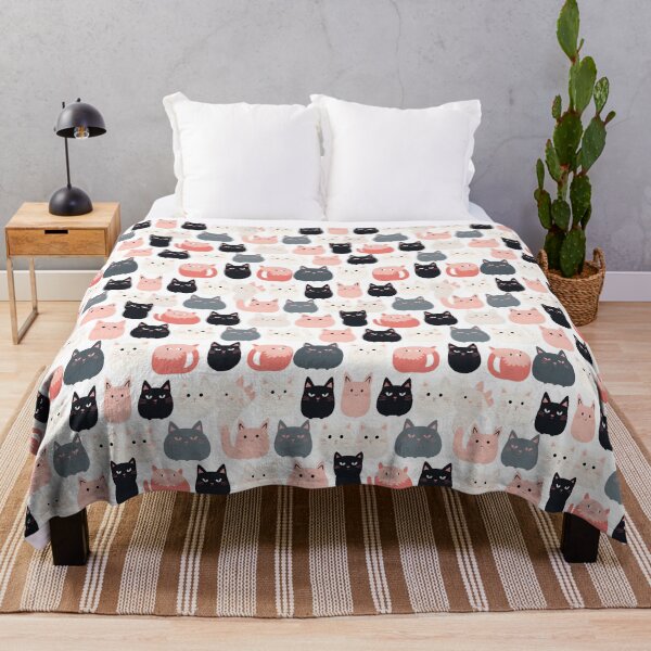 Item preview, Adorable Cat Artistry Seamless Pattern designed and sold by AlienSkinEyes.