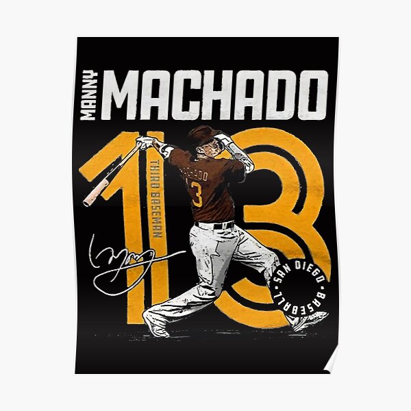 Manny Machado San Diego Padres Baseball Poster Man Cave 