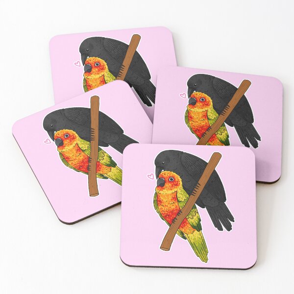 Item preview, Opposites Attract - Crow And Conure designed and sold by VaguelyOriginal.