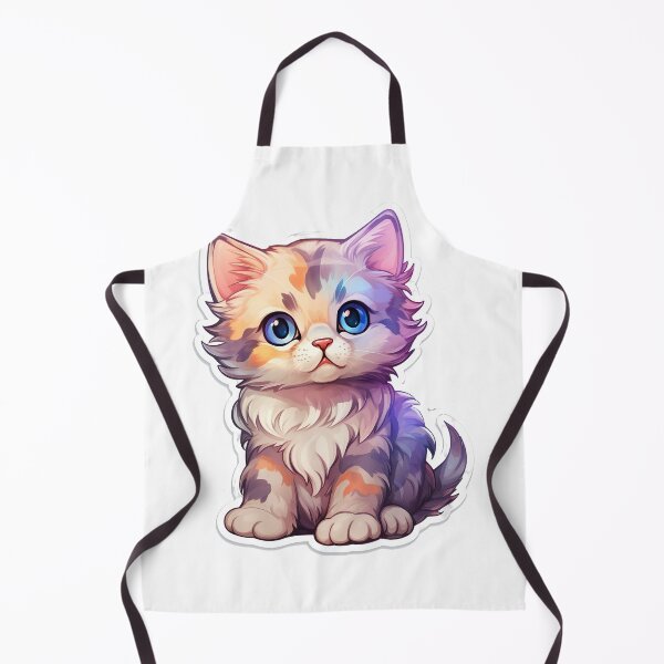Item preview, Cute colorful Kitten with blue eyes designed and sold by Redbubblesassy.