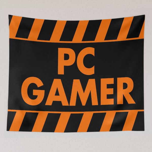 Item preview, Warning Pc Gamer (orange) designed and sold by xtrolix.