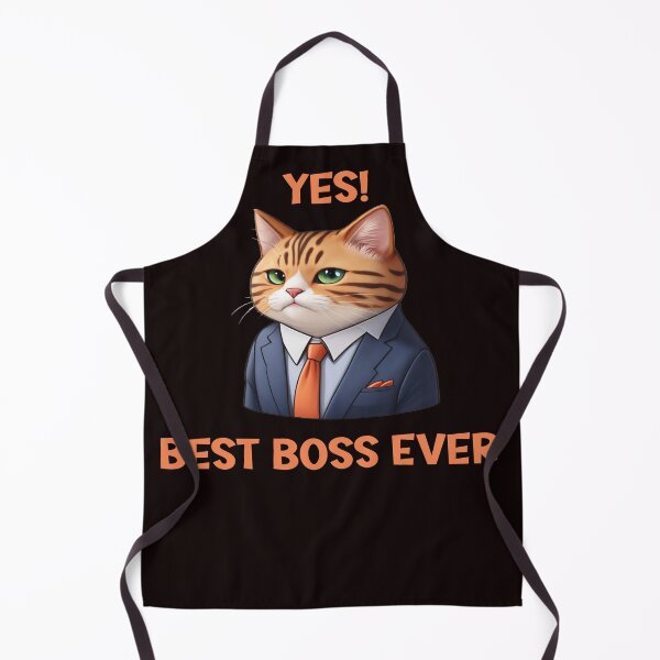 Item preview, YES Best Boss Ever cat designed and sold by jkrphoto.
