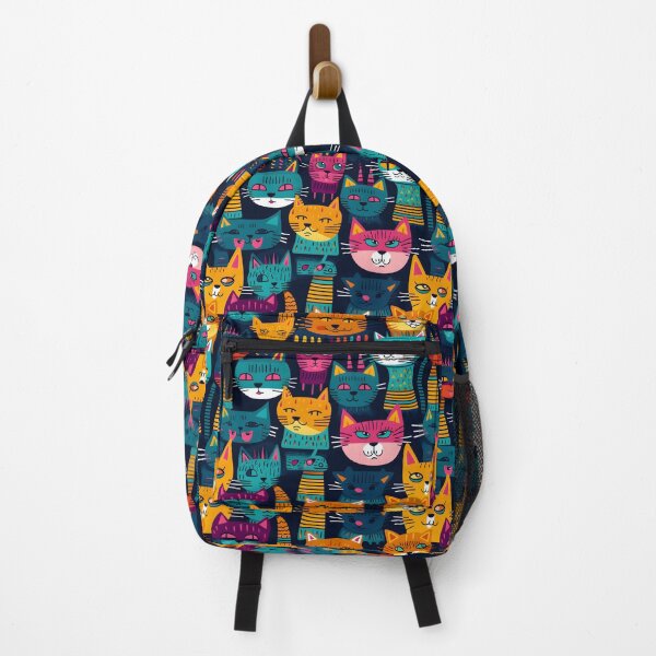 Item preview, Adorable Cat Artistry Seamless Pattern designed and sold by AlienSkinEyes.