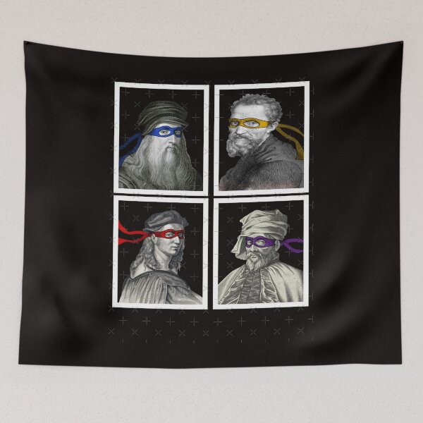Item preview, Ninja Artists Leonardo Donatello Raphael Michelangelo Parody Renaissance TMNTeonardo Donatello Rapha designed and sold by AUTBLANTON.