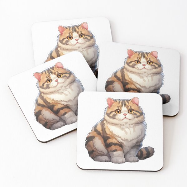 Item preview, Cute Chubby Cat calico designed and sold by Redbubblesassy.