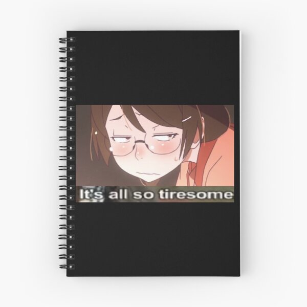 Item preview, Tsubasa Hanekawa Monogatari Tiresome Anime Meme designed and sold by travon-hoag.