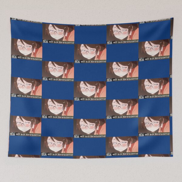 Item preview, Tsubasa Hanekawa Monogatari Tiresome Anime Meme designed and sold by travon-hoag.