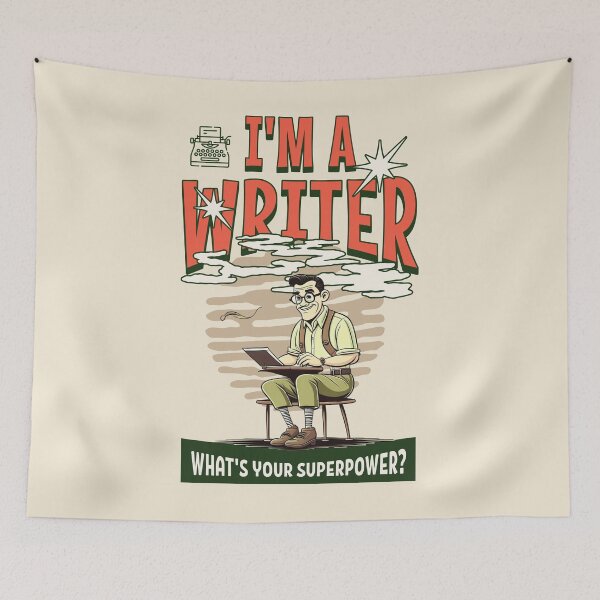 Item preview, I'm a writer. What’s your super power? Best writer gift designed and sold by Zandalus.