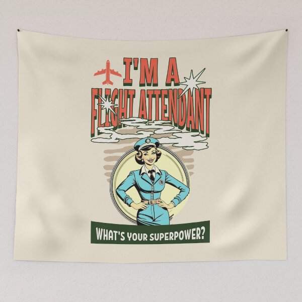 Item preview, I'm a flight attendant. What’s your super power? Best flight attendant gift designed and sold by Zandalus.