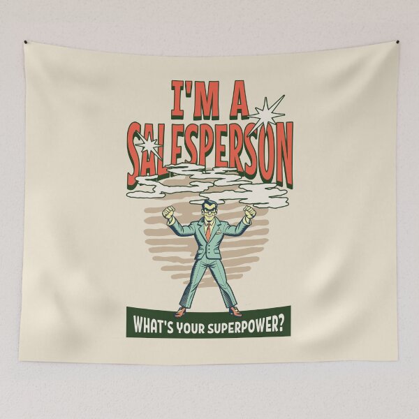 Item preview, I'm a salesperson. What’s your super power? Best salesperson gift designed and sold by Zandalus.