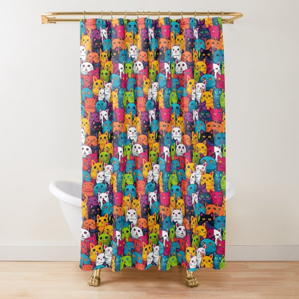Item preview, Adorable Cat Artistry Seamless Pattern designed and sold by AlienSkinEyes.