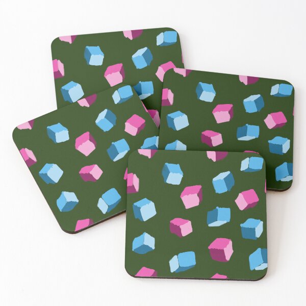 Item preview, Colorful Cubic geometrical pattern - funky careless cubes designed and sold by JyayasiDesigns.