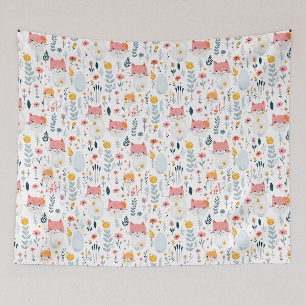 Item preview, Adorable Cat Artistry Seamless Pattern designed and sold by AlienSkinEyes.