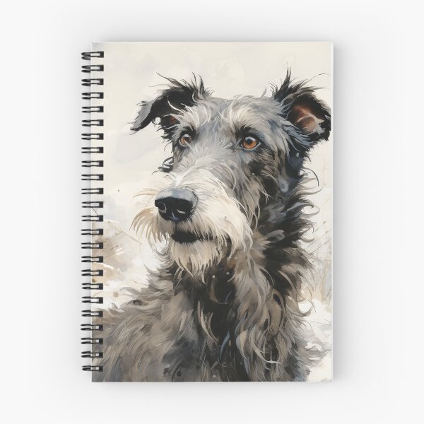 Item preview, Deerhound lurcher in the snow designed and sold by aghnadarragh.