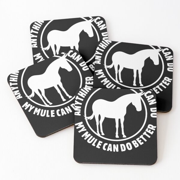 Item preview, Anything Your Horse Can Do, My Mule Can Do Better Nicker Stickers® on Redbubble designed and sold by HollisMonahan69.