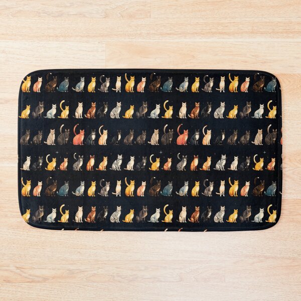 Item preview, Adorable Cat Artistry Seamless Pattern designed and sold by AlienSkinEyes.