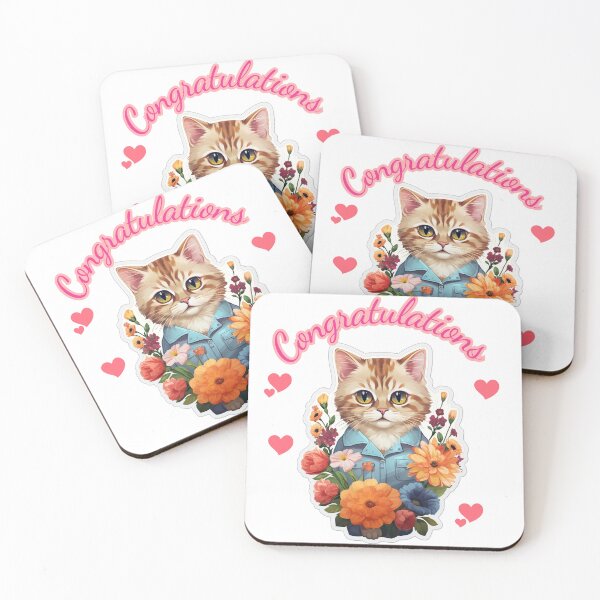Item preview, Cat congratulations to you designed and sold by DedeeArtthai.
