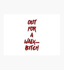 Spike Out For a Walk - Buffy the Vampire Slayer, BtVS, 90s, Joss Whedon, Giles, The Gentlemen, Willow, Xander, Anya, Giles Photographic Print