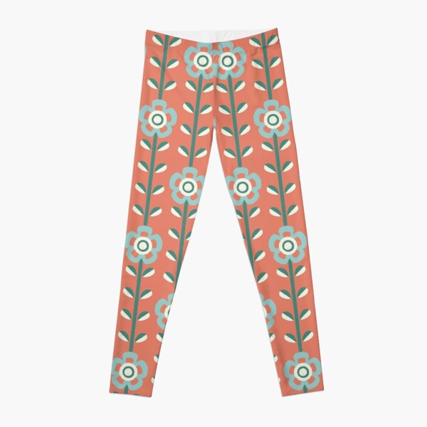 Discover Retro Kitchen Paper [smoky red] | Leggings