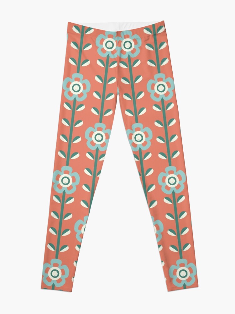 Discover Retro Kitchen Paper [smoky red] | Leggings