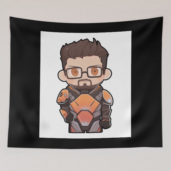 Artikelvorschau, Gordon Freeman – Half Life – Chibi – Bereit für die Arbeit entworfen und verkauft von Splatter-arts.